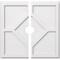 Ekena Millwork Embry Architectural Grde PVC Contemporary Ceiling Medallion, Two Piece, 24"OD x 3"ID x 8 1/4"C x 1"P CMP24EY2-03000 - alternate 1